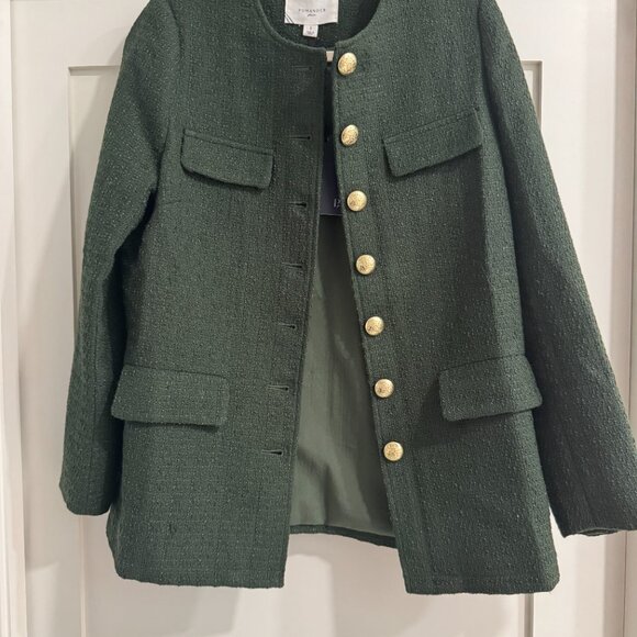 NWT Pomander Place Olive Tweed Jennings Jacket size small - Picture 2 of 4